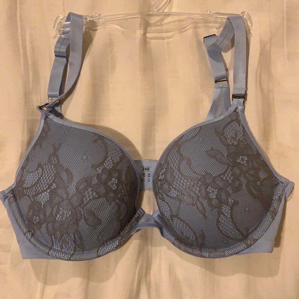 spanx women's pillow cup lace push up plunge bra sf0815